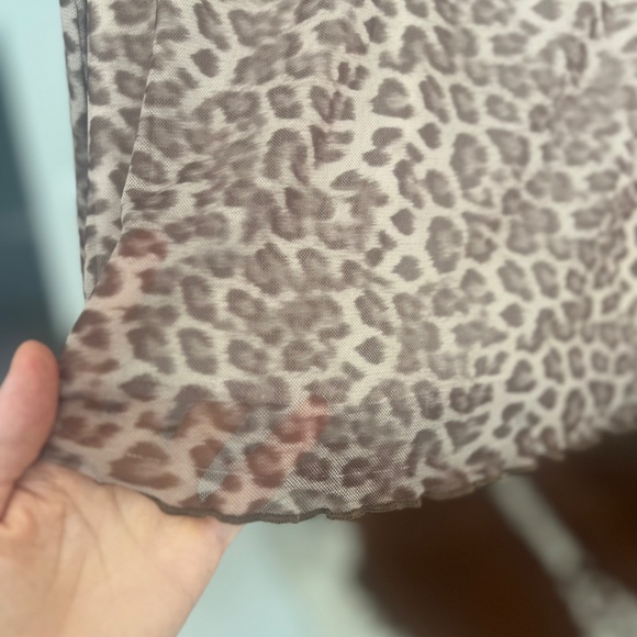 Leopard mini A-line mini skirt XS - Picture 3 of 6